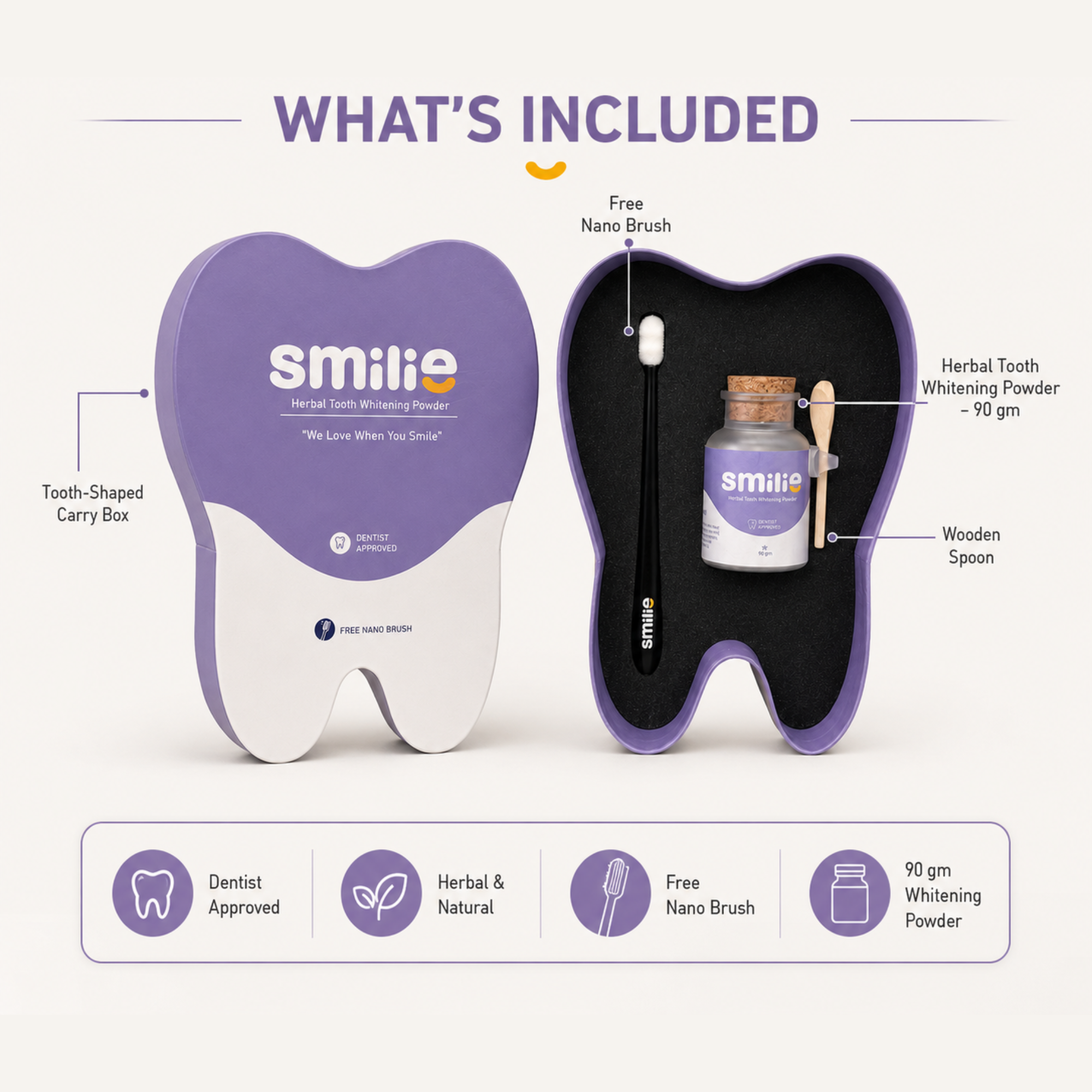Smilie™ Herbal Teeth Whitening Powder